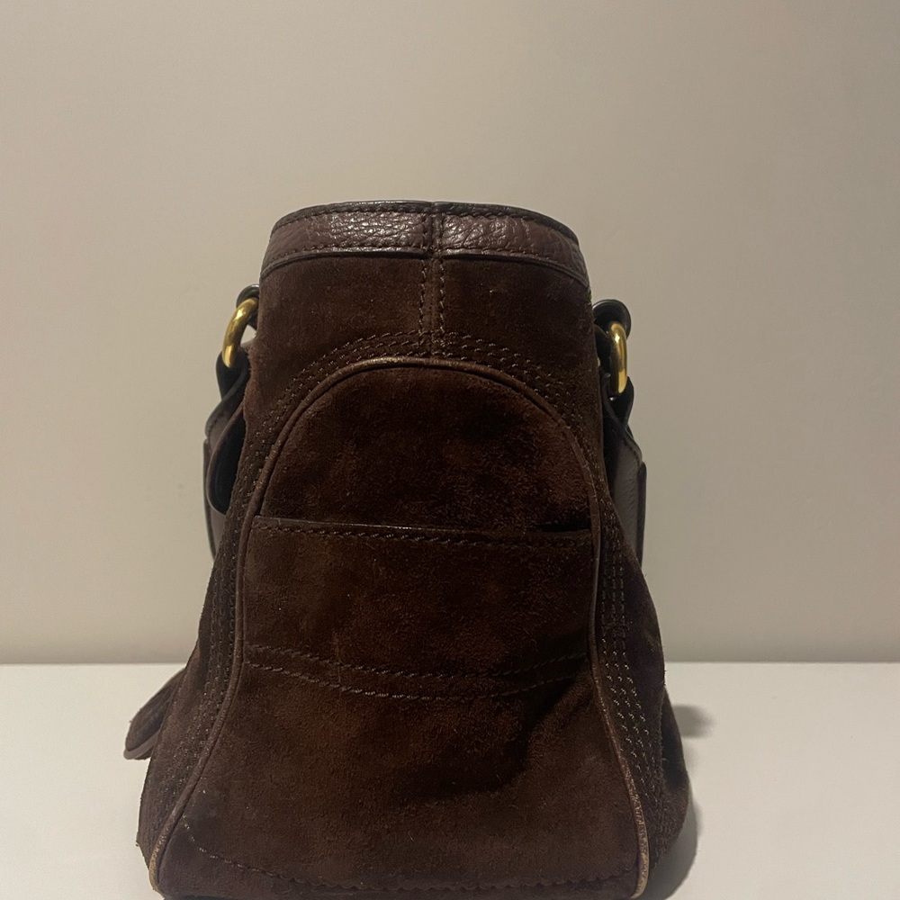 Celine Boogie Bag Brown Suede Leather Handbag - Picture 7 of 15